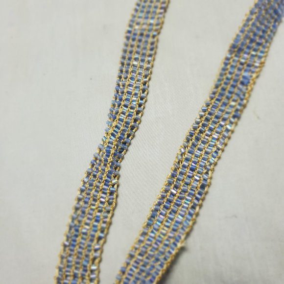 Macy's lavender seed bead with tassel scarf necklace - Picture 8 of 10